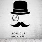Preview: 46242 Wandaufkleber Poirot Zitat